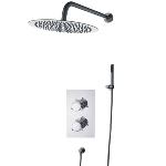 Concealed shower mixer with ultra slim showerhead